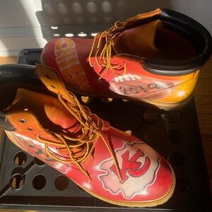 Kansas City CHEIFS custom work boots.